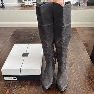 DOLCE VITA Silas Anthracite Suede Over the Knee Boot